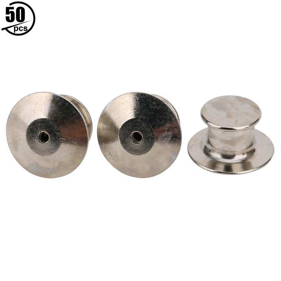 100 stuks vlinderkoppelingen, vlinderstropdas punaises, pin back-vervanging, metalen pin keepers sluiting met blanco pinnen voor doe-het-zelf sieraden maken