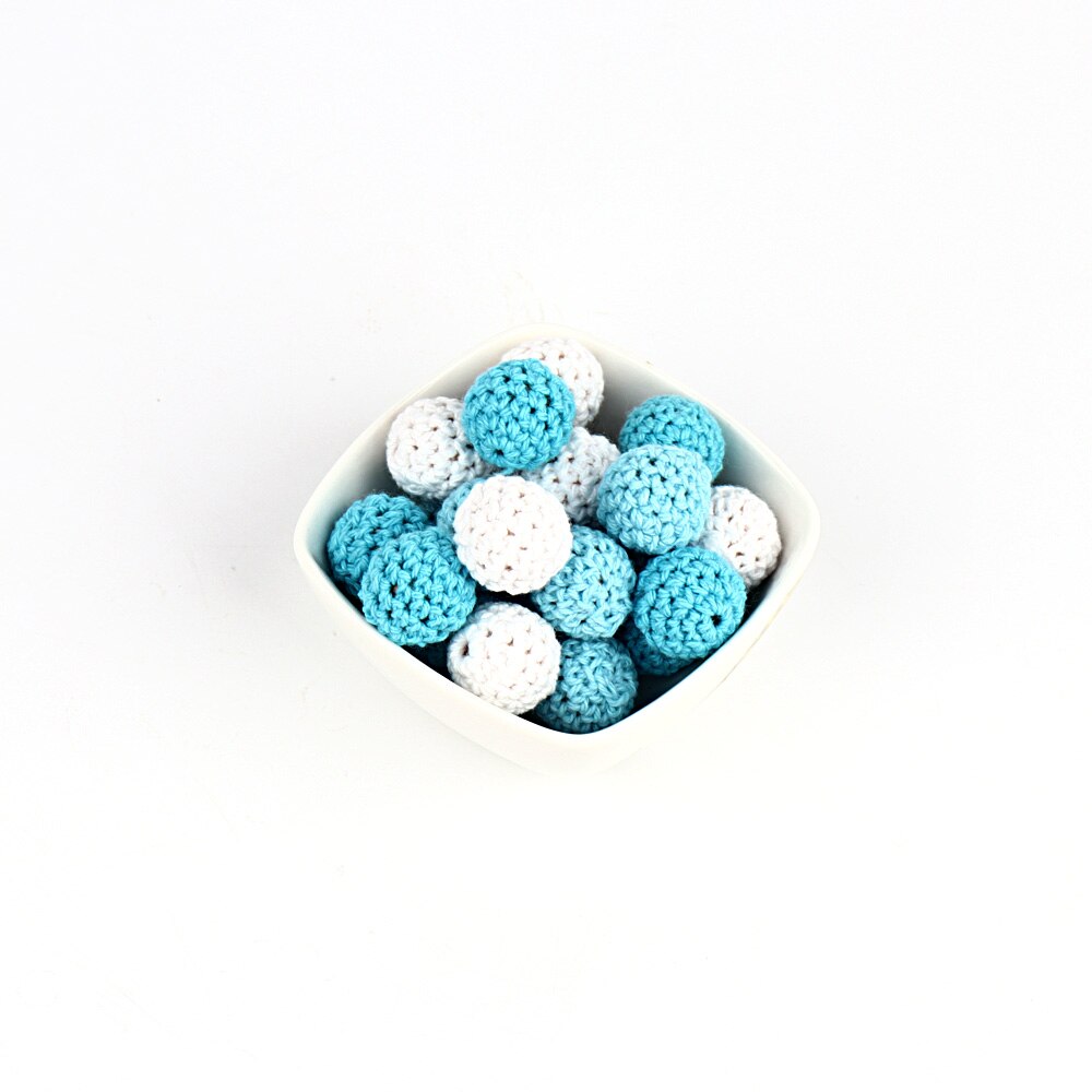 Tyry .hu 30 st naturliga träpärlor runda 16mm tuggbara tand ammande virkade pärlor barnbitning bitring leksaker baby shower: E