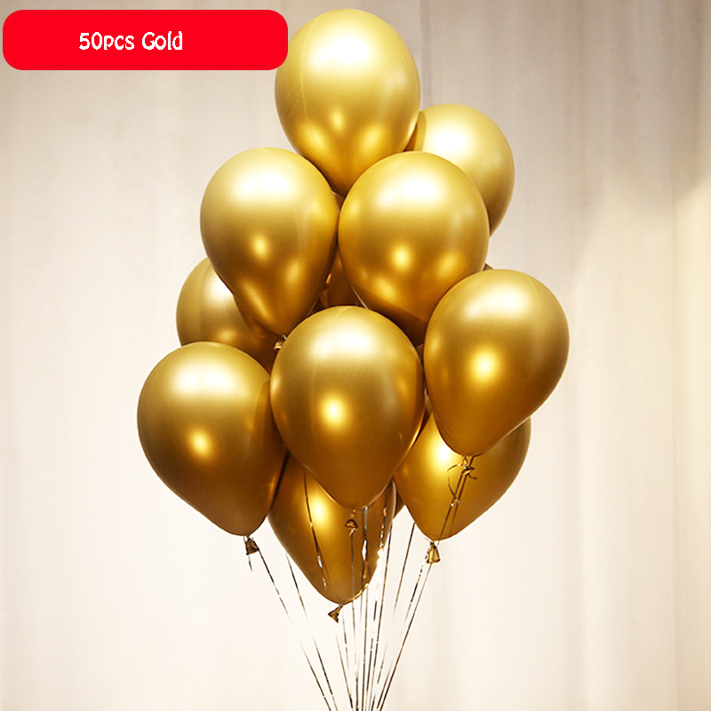 10/20/30 Uds Globos largos látex metálico cromado 260 atado mágico globos giratorios para decoraciones de cumpleaños aniversario de boda
