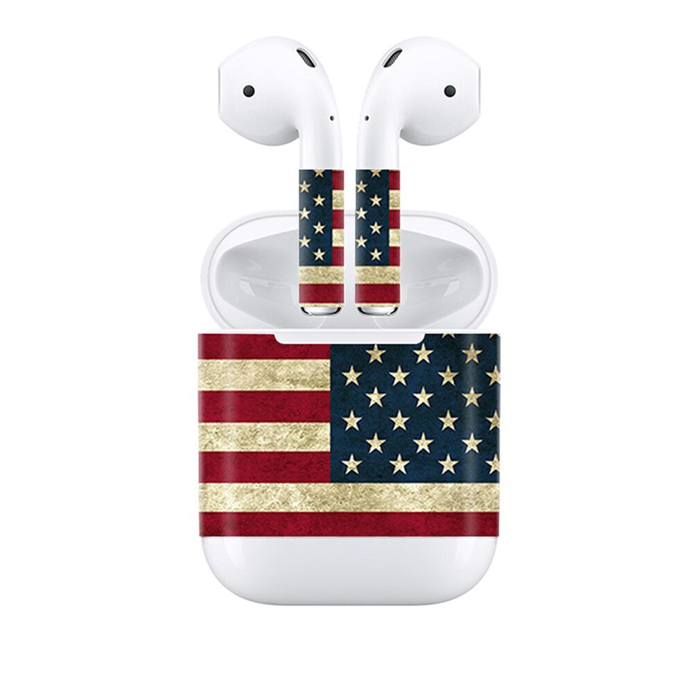 Caso protetor de poeira bonito adesivo interno para airpods 1 2 airpod pele capa protetora adesivos para apple air pods envoltório completo adesivo: TN-AirPods-1110