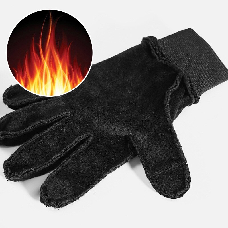 Mænd vinter udendørs sportshandsker varm berøringsskærm kører handske fuld finger handsker kvinder strikkede magiske handsker
