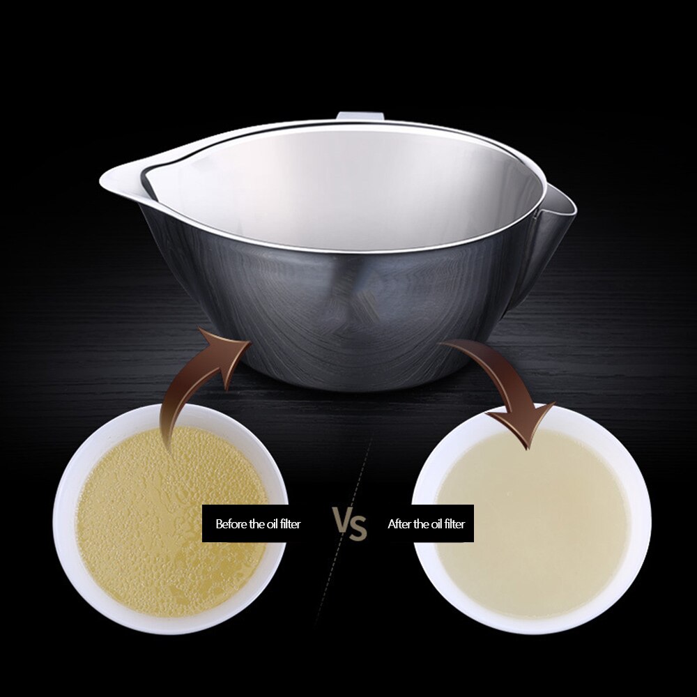 280-800 Ml Multifunctionele 304 Rvs Gravy Olie Soep Vet Separator Grease Olieman Filter Zeef Kom Keuken Koken gereedschap