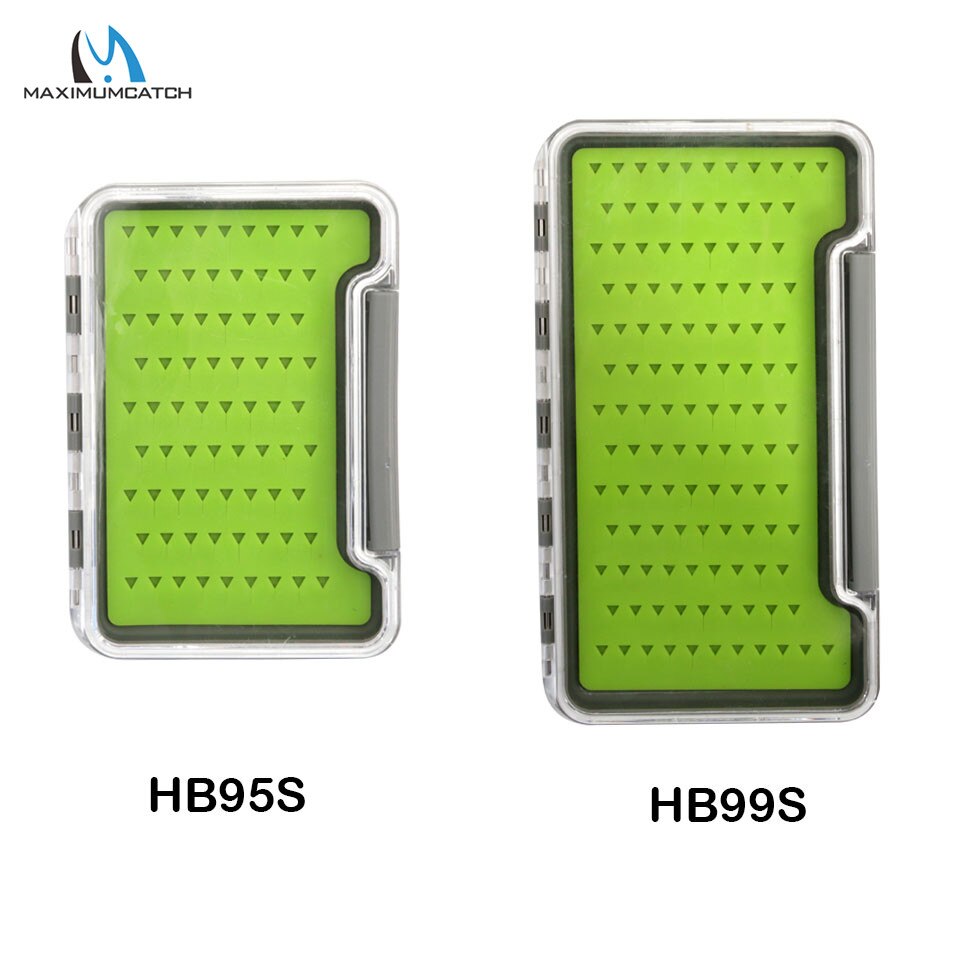 Maximumcatch Slim One-Side Waterproof Plastic Fly Fishing Box Keeping Flies and Hooks Fly Tackle Box