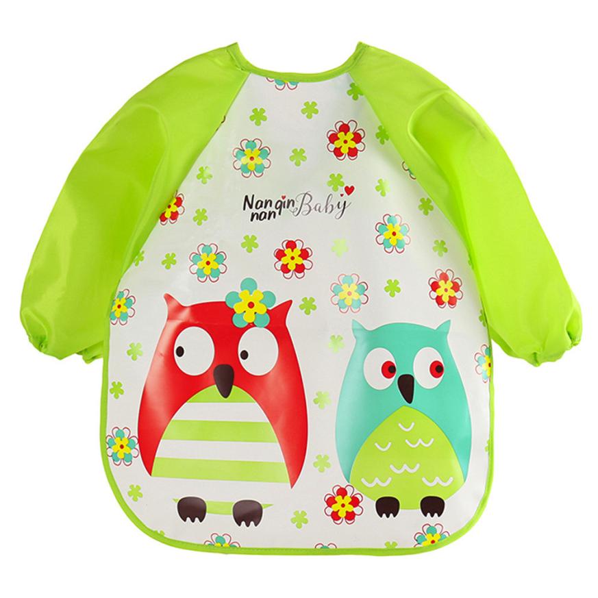 Bavoirs et bavettes de bébé | Vêtements à bavette, EVA, imperméables, à manches longues, dessins pour enfants, accessoires d'alimentation, bavoirs de bébé pour bébés 18Jul8: E