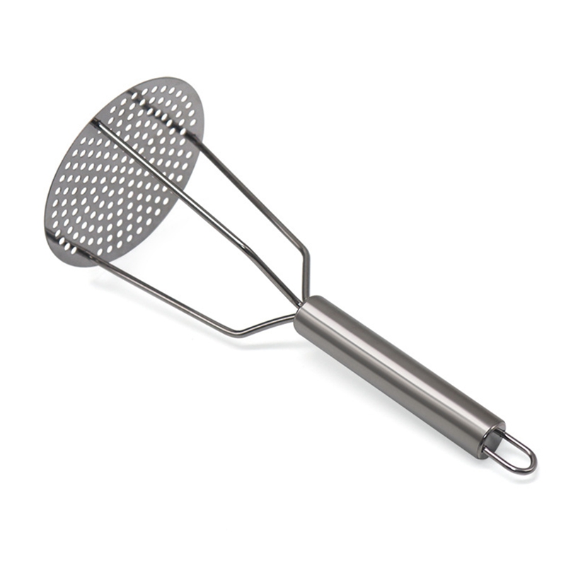 Potato Press With Handle Household Stainless Steel Masher For Mashed Potato Kitchen Mash Tool Food Crusher Kitchenware Fruits