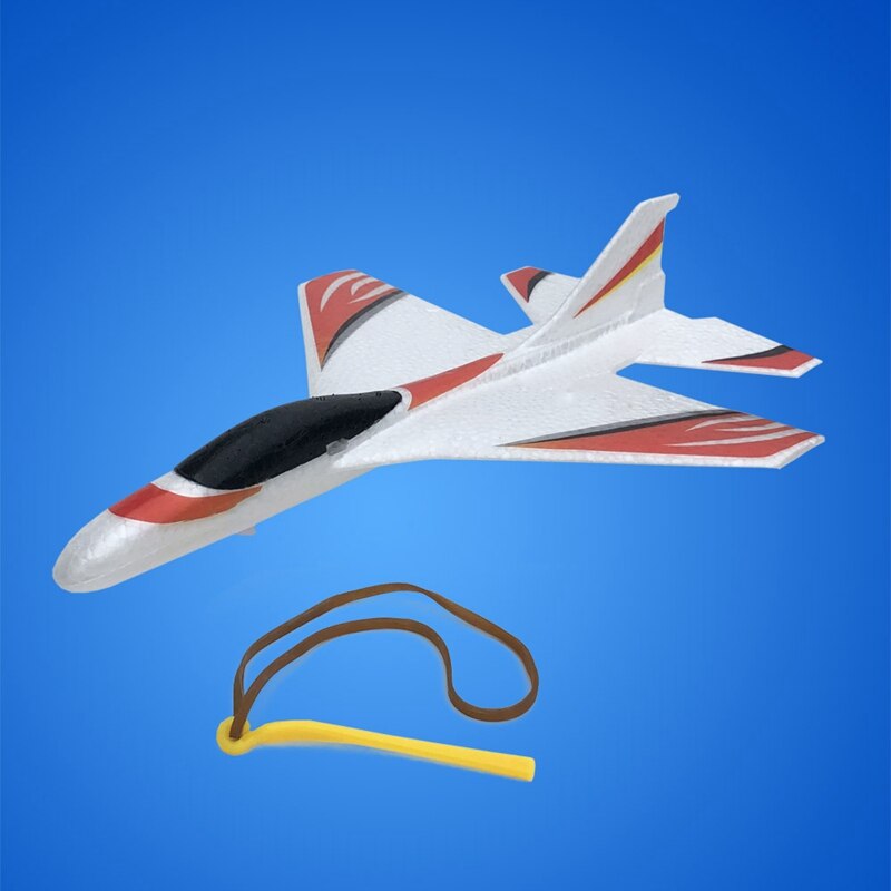 Elektrische Vliegtuig Fighter Bubble Plane Fixed-Wing Hand-Thg Vliegtuigen Model Lichtgevende Uitwerpen Speelgoed