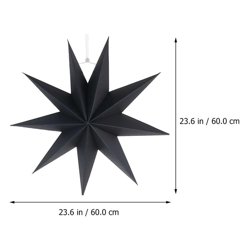 3Pcs Origami Lamp Shades Nine-Pointed Star Paper Folding Lamp Shades Origami Star Origami Star Nine-Angle Lampshade