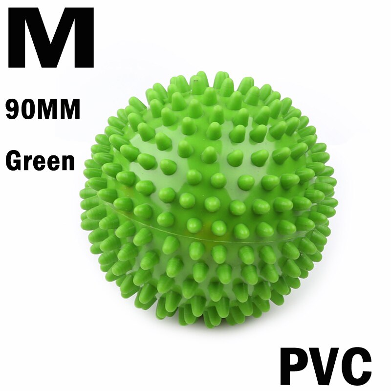 Foot Massage Ball Footful Spiky Trigger Point Sport Fitness Hand Pain Relief Ball: Light Green