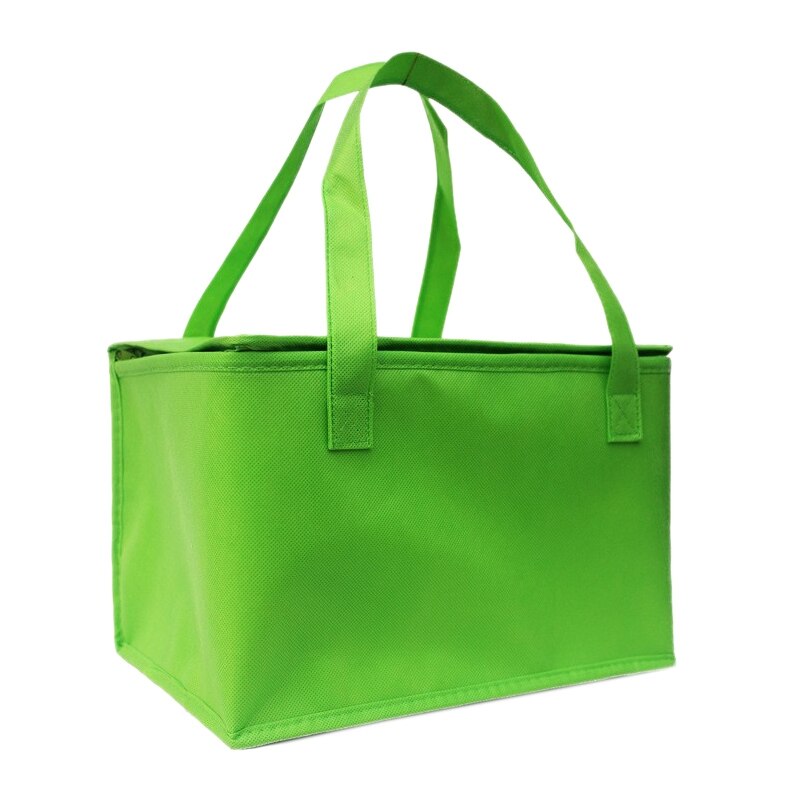 Opvouwbare grote koeltas draagbare voedsel taart geïsoleerde tas aluminiumfolie thermische doos waterdichte koelelement lunchbox tas