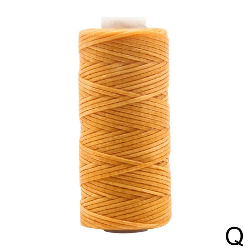 260M Multi Farbe Wachs Faden Single Filament Polyester Hand Stricken Schnur Gurt Kette Seil Korn Nähen Handwerk Pro Leder C J1E5: Q