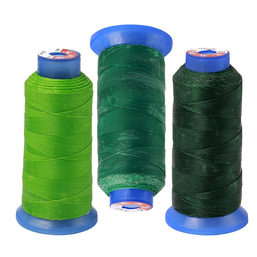 Round Waxed Thread Waxed Hand Leather Stitching Cord Sewing Circular 500D Wax Line 0.55mm Polyester Hand Leather Needles