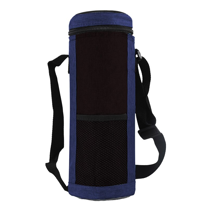 Water Bottle Cooler Tote Bag Insulated Holder Carrier Cover Pouch High Capacity Insulated Cooler Bag Traveling Camping Hiking: Navy Blue