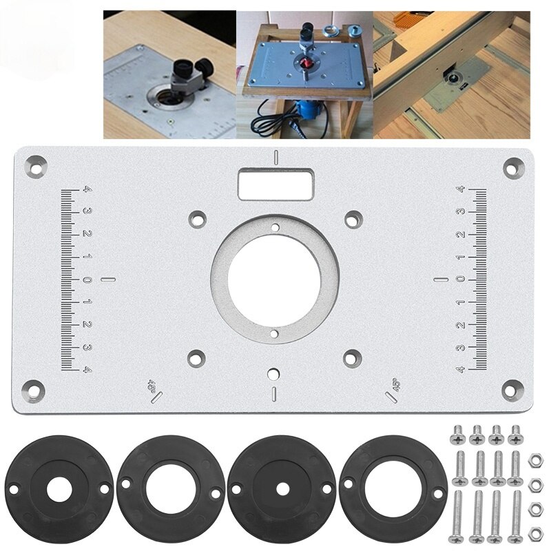 Aluminum alloy workbench woodworking workbench inserts pallet precision work board wood tool milling belt ring trimming machine