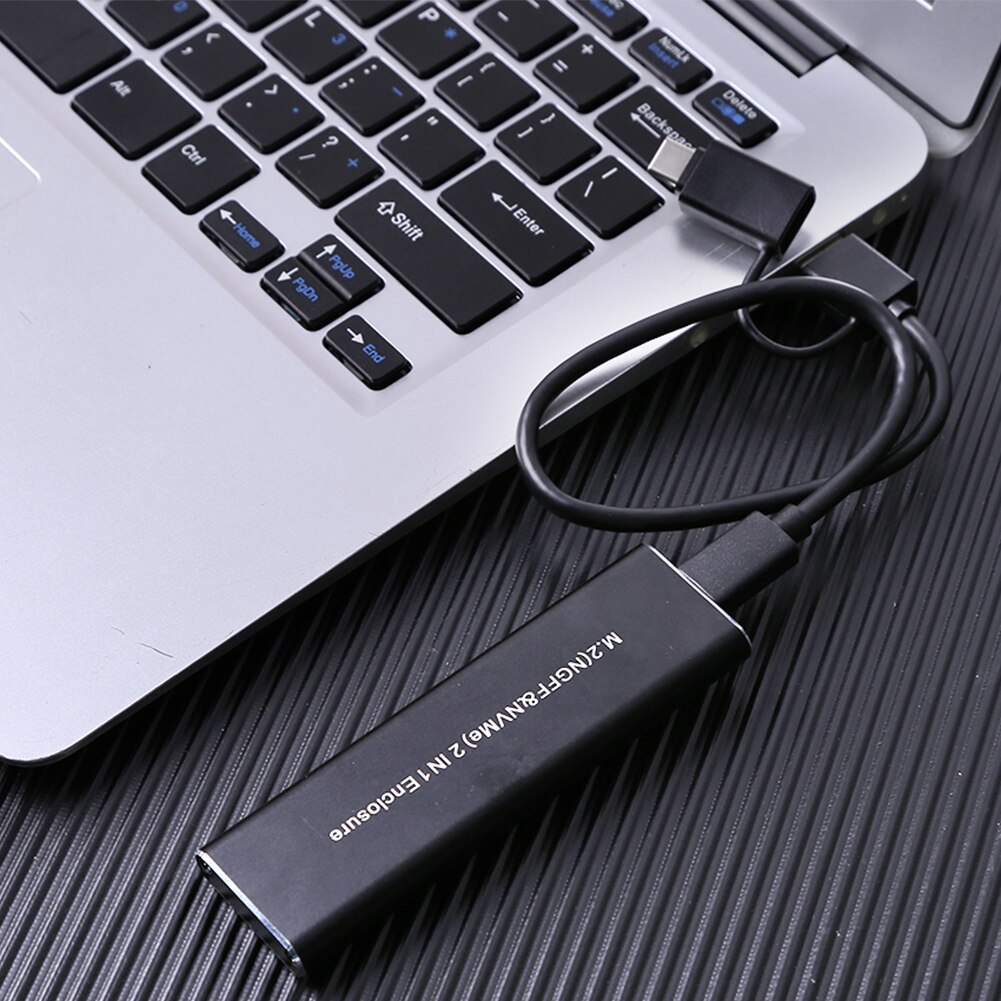 GUDGA Ssd M2 Case NVME Enclosure M.2 to USB Type C 3.1 OTG Adapter Aluminum External hd case For NVME PCIE NGFF SATA M/B Key SSD