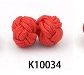 10 pairs/lot Silk Knot Cufflinks Upscale Men's Classic Double Rope Ball Knot Shape Cuff Links Handmade Silk Knots Cuff Link: K10034