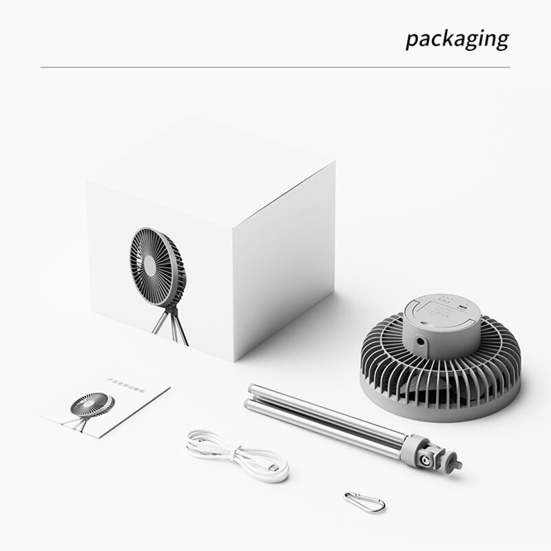 2in1 Portable Fan Mini Small Fan with Tripod Flexible Stand Personal Cooling Fan for Bedroom Rechargeable Battery Fan