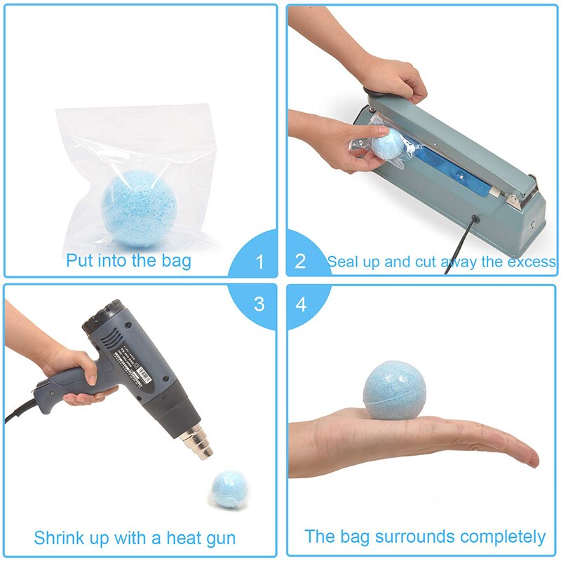 100 Stks/partij Krimpfolie Tassen, 4X6 Inch, pvc Warmte Krimpfolie Voor Handgemaakte Zepen Bad Bommen, Kunst Ambachten En Diy Ambachten Opbergtas