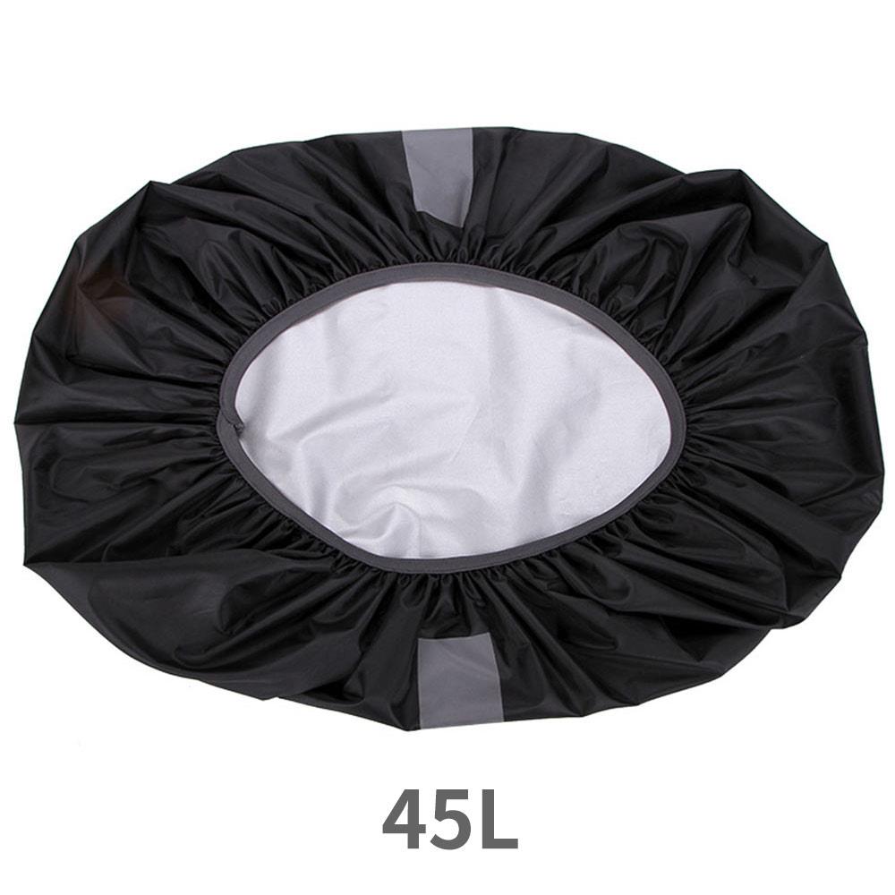 Nylon Camo Luggage Bag Case Reflective Cover Backpack Raincoat Durable Cycling Outdoor Parts Portable Camping: Black