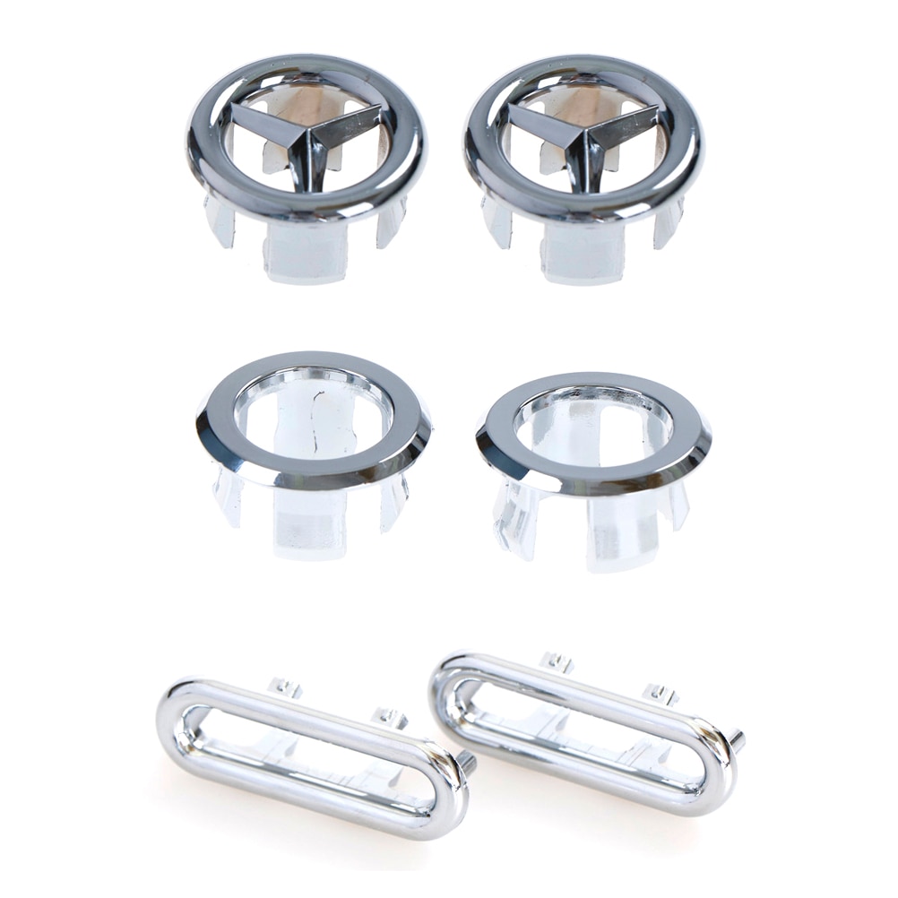 2 teile/los Schlecht Becken Lavabo Waschbecken Überlauf Abdeckung Hohl wasser Ring Oval Ring Heimwerker Schlecht Zubehör