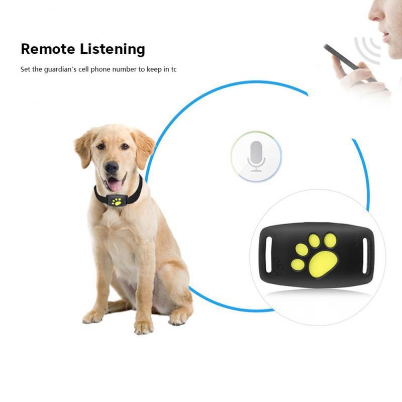 Localizador GPS para mascotas, Collar rastreador para perros y gatos, impermeable, con Cable USB, recargable, valla de seguridad para perros