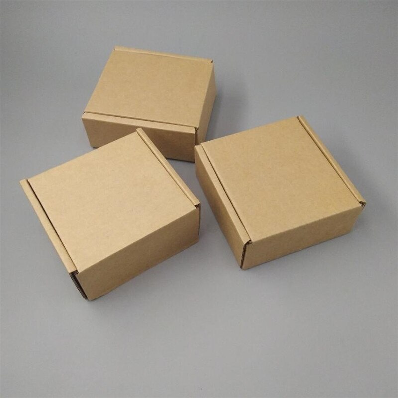 10*5*4.5cm Small Mailing Boxes Brown Kraft Carton Brown Box