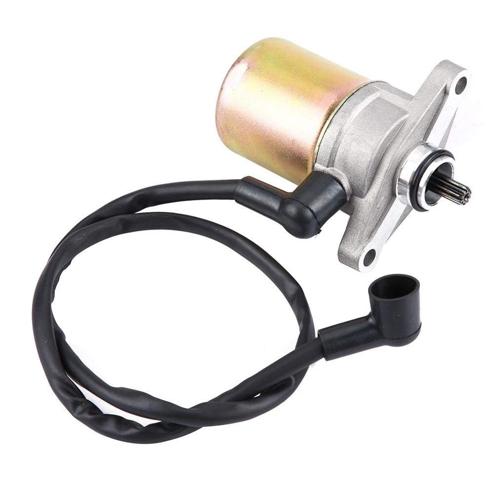 Motorcykel startmotor elektrisk starter til  gy6 50cc / 60cc motorer zink-jern legering