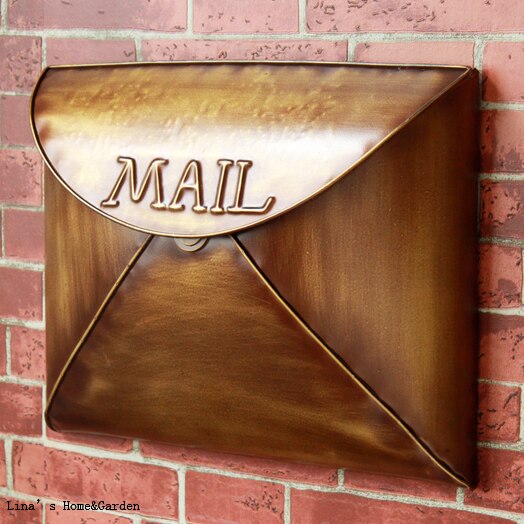 industrial retro wall antique handcrafted metal Mailbox