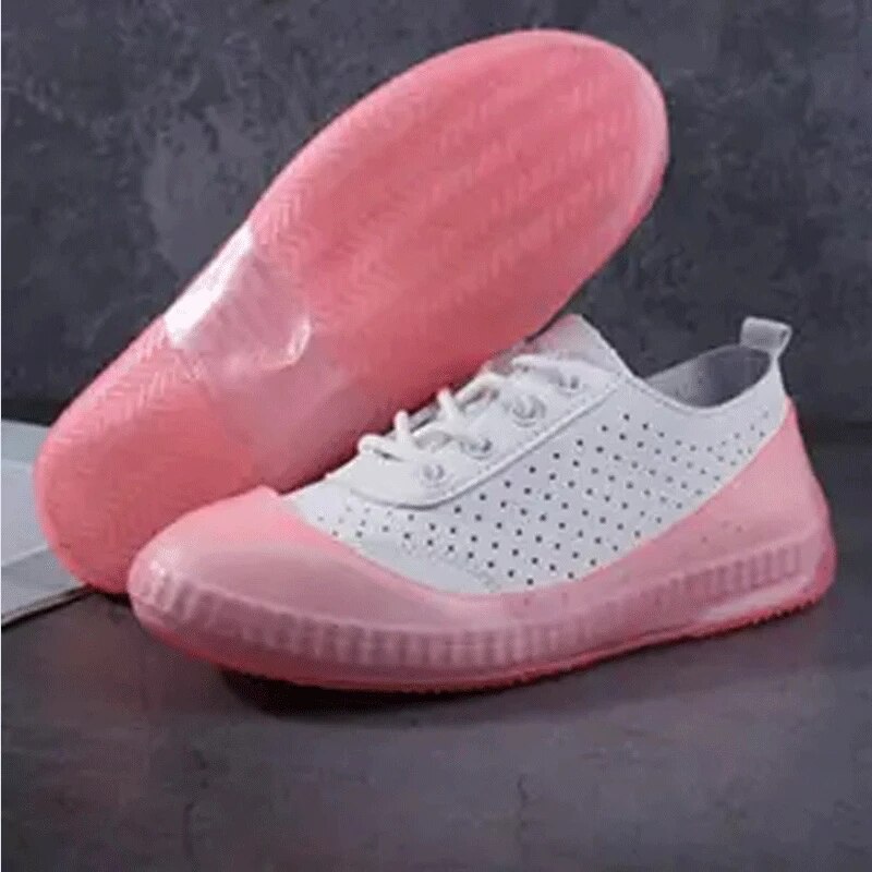 Overschoenen Maat 38-46 Elastisch 4 Paar Waterdichte Overschoenen – Maat L (EU 38-46), Siliconen, Antislip – Bescherm Je Schoenen Tegen Regen En Modder Bescherming Schoenen Modder