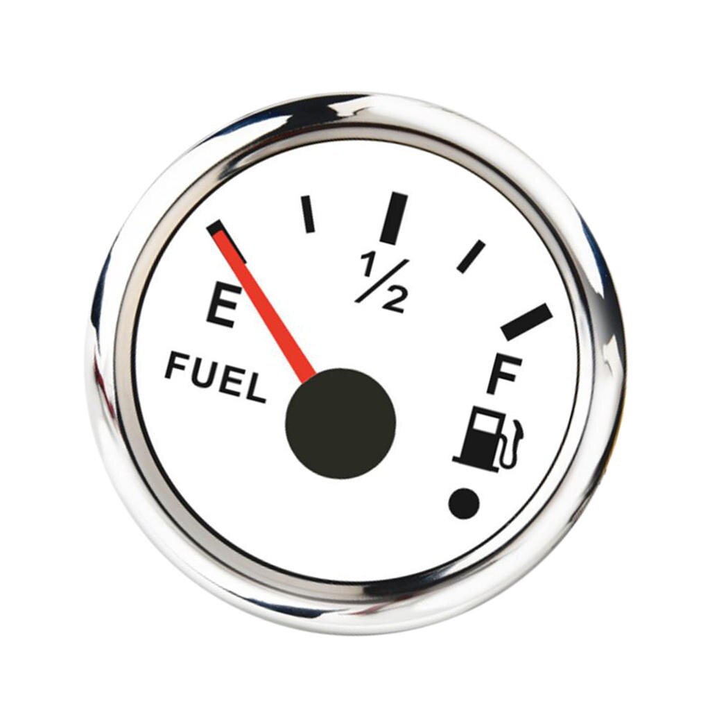 Jauge de niveau de carburant pour bateau, 52mm 2 &quot;, étanche, 9-32V 0-190Ω, blanc