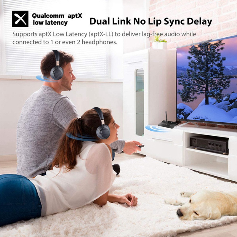 Aptx ii aac 80m bluetooth 5.0 sender/empfänger 3.5mm aux rca usb stereo-audio-funkadapter-dongle für auto, tv und pc
