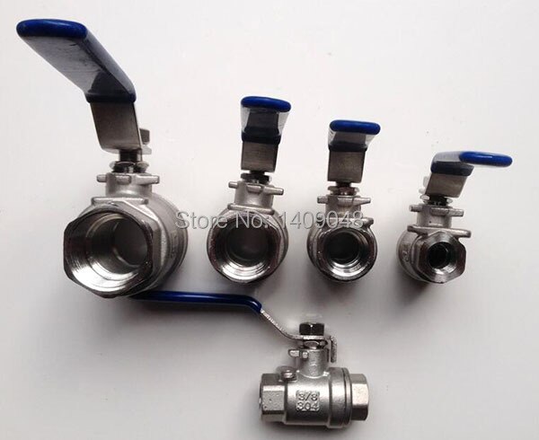 GOGO Type 2PC stainless steel ball valve DN32 Female thread 1 1/4 inch BSP SS304 201 316 2 way Control Ball Valve