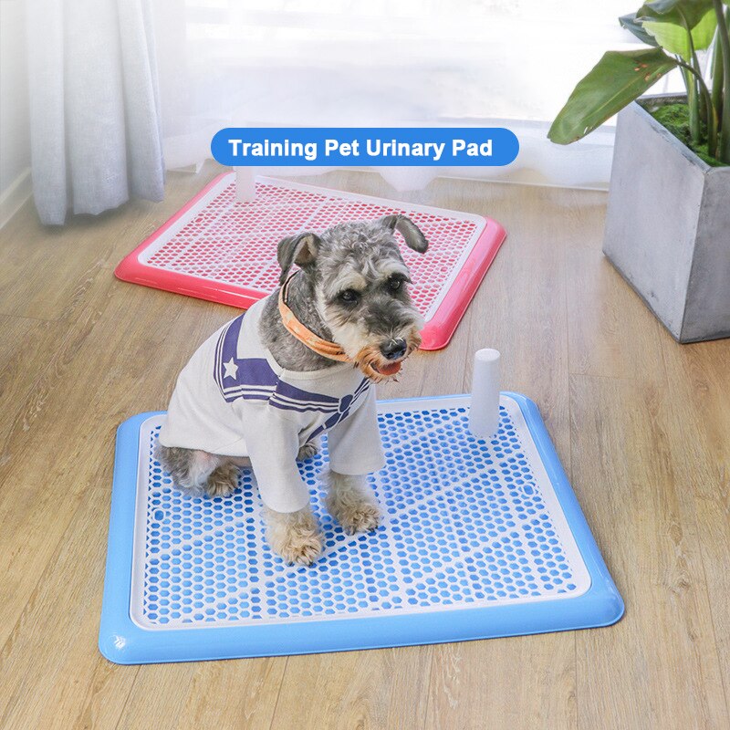 Pet Supplies Toliet Training Plastic With Pillar Toilet Mat Training Potty Dog Pad Tray Toilet Training Urinary Trainer Pee Pad