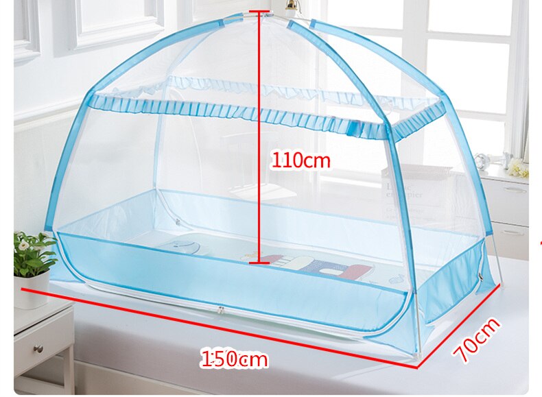 Mosquitera para niños, cunas bonitas, Red de Cama, Yurts mongulares, soportes inferiores para tienda, dosel Infantil, decoración para habitación de bebé
