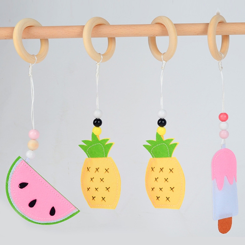 Massief Houten Fitness Rack Hanger Baby Gym Speelgoed Opknoping Ornamenten Room Decor Kinderen Speelgoed Baby Speelgoed Trekken Baby &#39;S Spelen