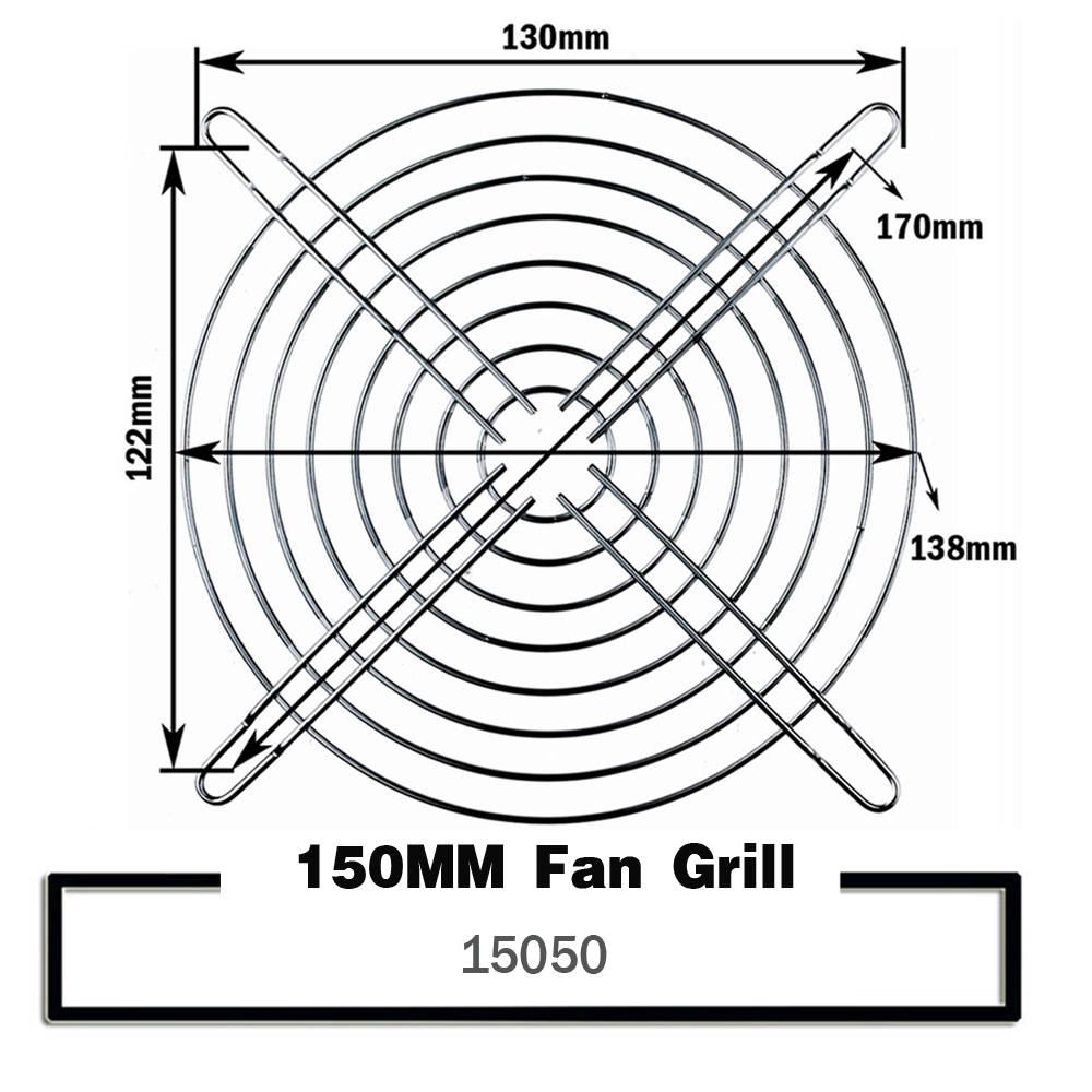 Griglia per ventola di raffreddamento Reti in ferro metallico per ventola del computer 30mm 40mm 50mm 60mm 70mm 80mm 90mm 120mm 135mm 140mm 170mm 200mm Griglia per ventola: 1mm / Blu