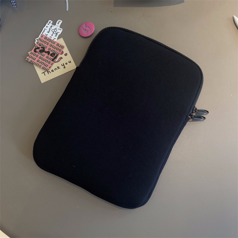 Tablets Bag Pink Bow Tablet Sleeve Bag 11/13/15 Inch Protective Laptop Pouch Black Embroidered Computer Storage Bag School