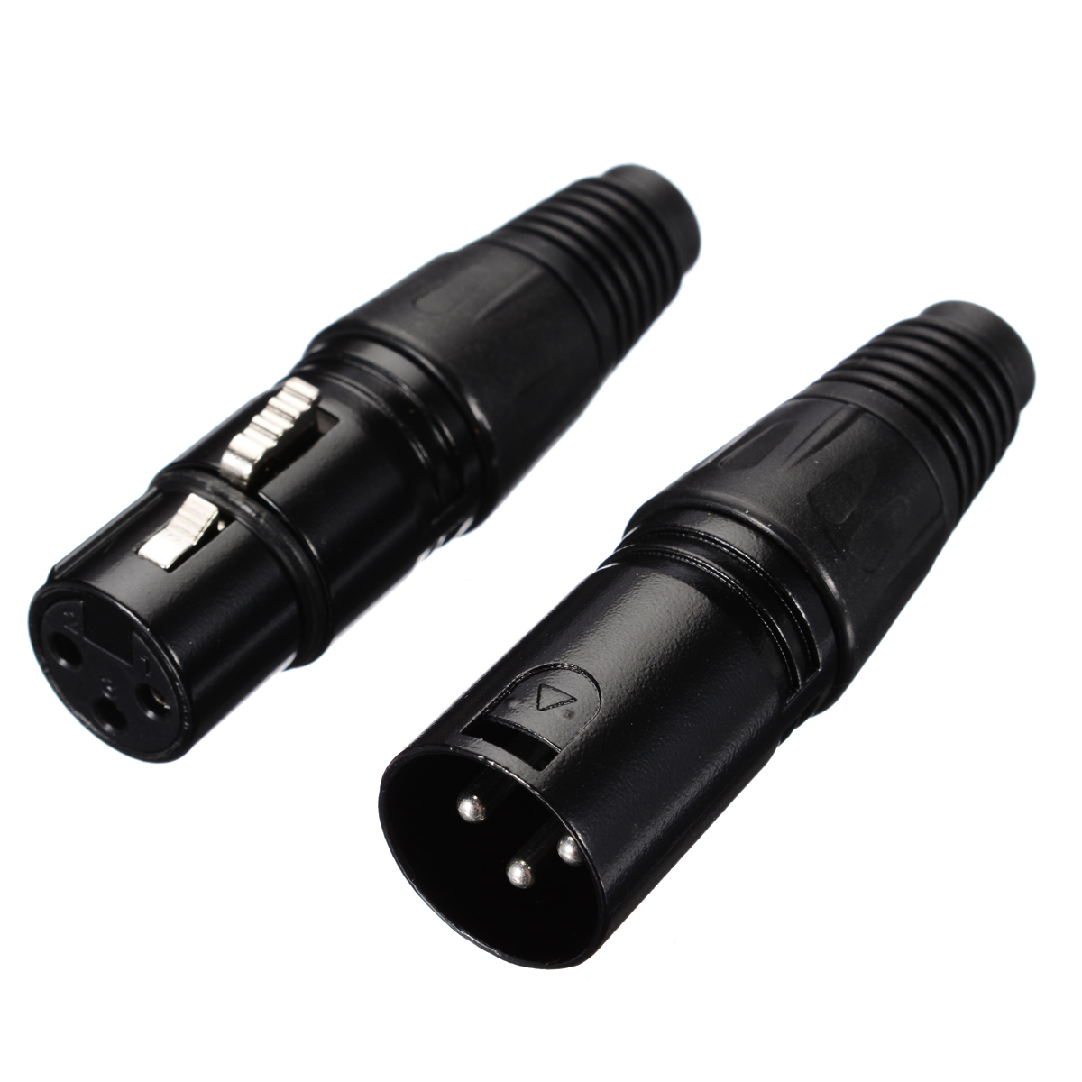 10 paires/20 pièces XLR 3 broches mâle femelle connecteur Microphone Audio câbles prise connecteurs noir