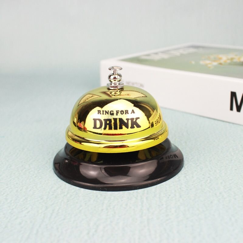 Restaurant Service Call Bell Hotel Counter Desk Bell Ring Metal Reception Restaurant Kitchen Bar Service Call Desk Call Bell: LW