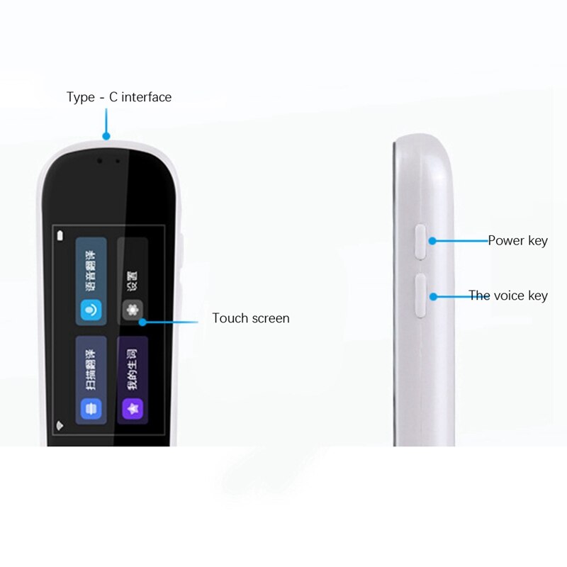 Smart Taal Voice Vertaler 1.9 Inch Scherm Offline + Wifi Vertaling Pen Scanning Vertaling Pen Woordenboek Pen