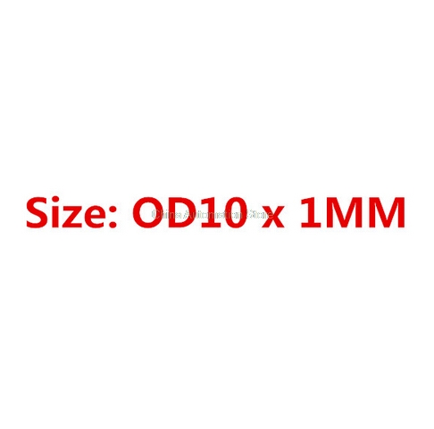 100 Stuks Zwart Nitril butadieen "O" Type Afdichting Rubber Ring Pakkingen 4.5/5/5.5/6 /6.5/7/8/9/10/11/12/13/* 1 MM: 1mm X 10