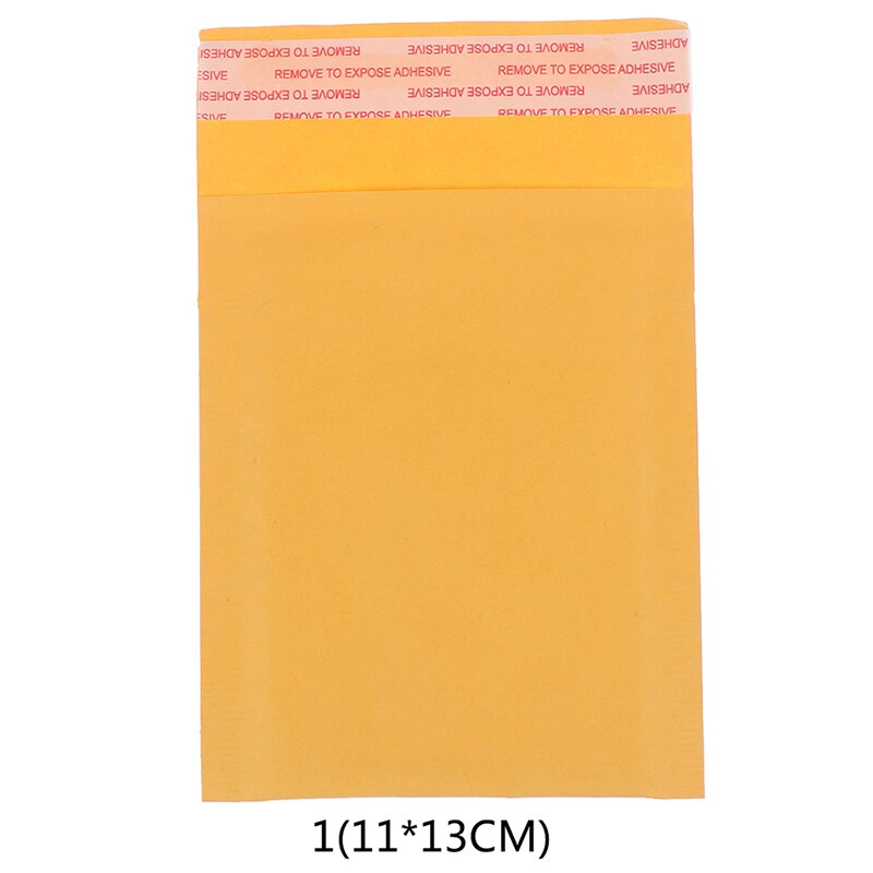 10 stk gule kraftpapir bobleposer mailers polstret konvolutt med bobleinnpakket postkurve: A1