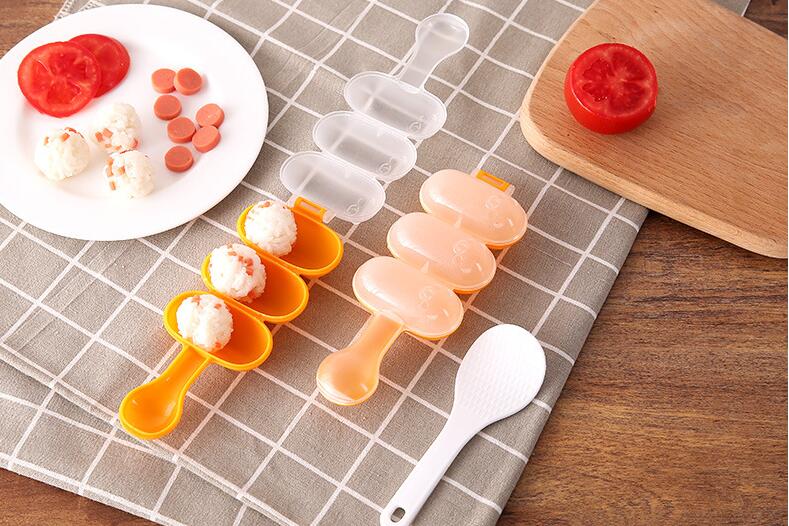 1PC DIY Cute Mini Rice and Vegetable Roll Mold Meat Ball Maker Sushi Onigiri Tool Kitchen Gadgets OK 0761