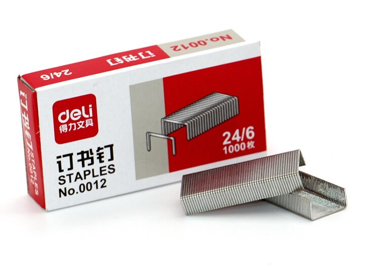 No.0012 24/6 grapas para oficina Staples 1000/caja