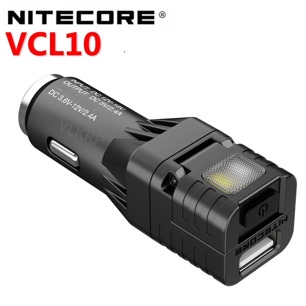 Nitecore VCL10 Multifunctionele Alle-In-een Voertuig Gadget /QC3.0 Voertuig Lader/Glas Breaker/Noodverlichting/Waarschuwingslampje
