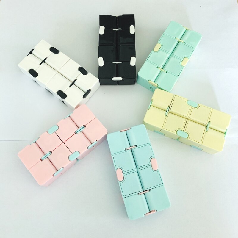 Decompressie Blauw Roze Infinity Kubus Anti-Angst Oneindige Cubes Upgrade Frosted Puzzels Speelgoed Voor Volwassenen Stress Cube Speelgoed