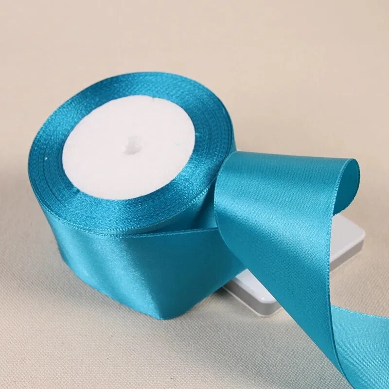 25Yards/Roll 50mm Satin Ribbons Wedding Wrapping Ribbons Bow for DIY Crafts Polyester Christmas Home Decor Accessories Tape: Antique Zinc