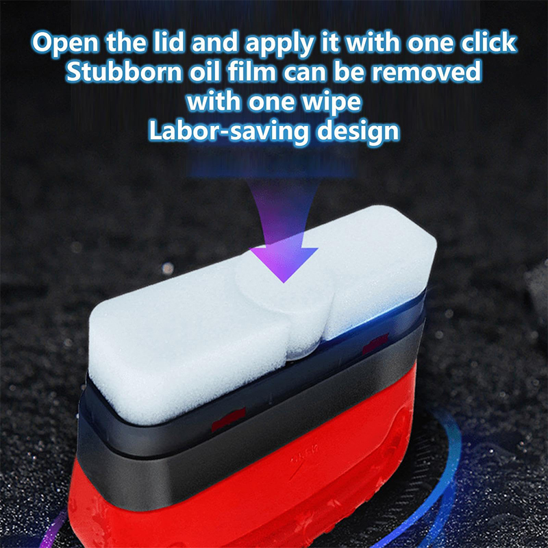 Car Glass Glossy Powerful Car Windshield Cleaner Oil Film Remover Car Window Glass Cleaner Removes Dirt Car Cleaning Brush