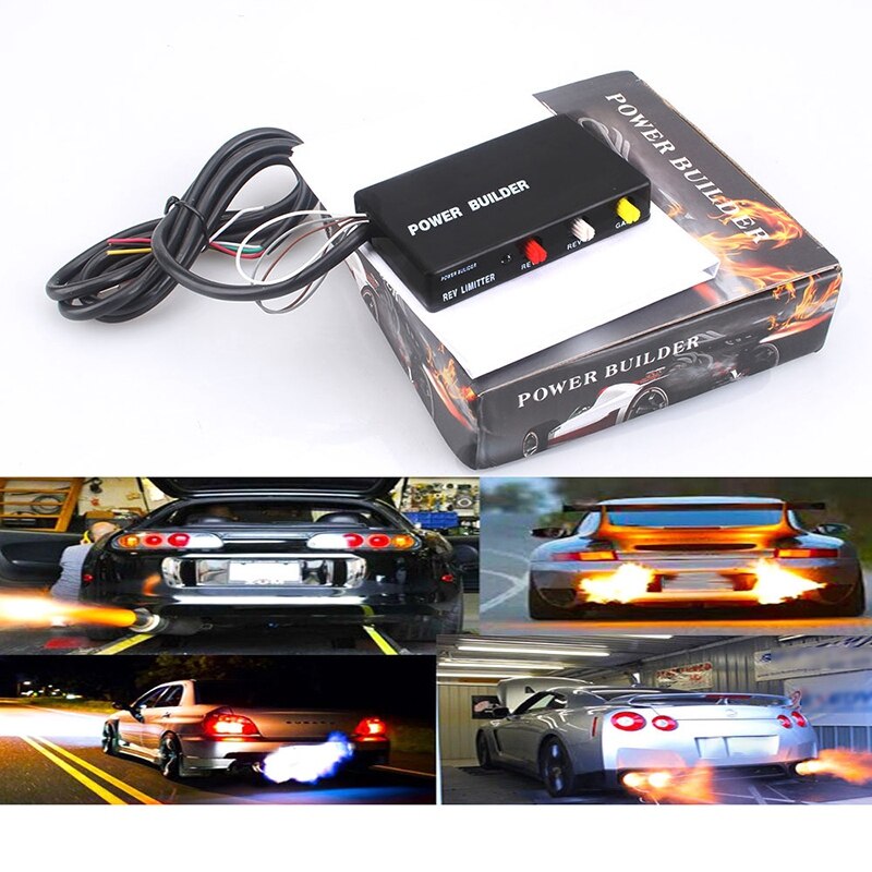 Car Ignition Rev Limiter Launch Control Fire Controlle Exhaust Flame Thrower Kit Chip Type B Drift Fire