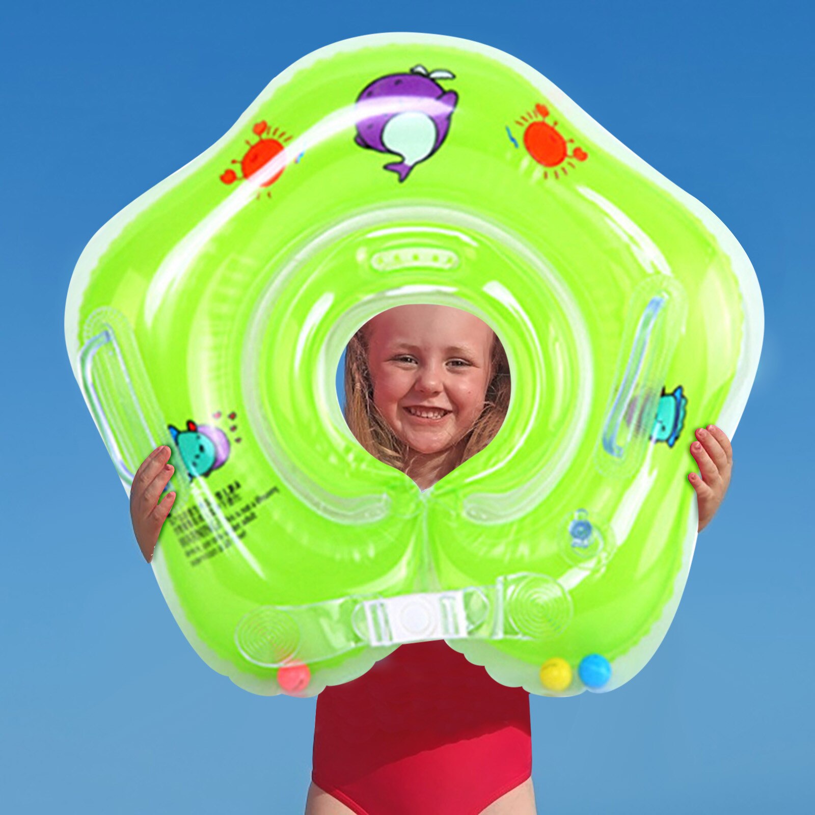Zomer Baby Zwemmen Ring Baby Weggeven Inflator Zwembad Drijft Met Baby Zwemmen Ring Voor Kinderen Opblaasbaar Zwembad N50