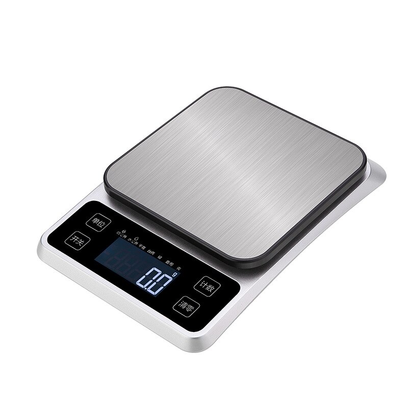 Home Kitchen Slim Electronic Digital Scale Stainless Steel Weighing Gadget